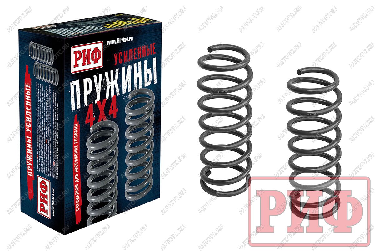 15 309 р. Пружины РИФ задние Toyota Land Cruiser 80105 +50 кг лифт 30 мм РИФ 04-055a  с доставкой в г. Майкоп