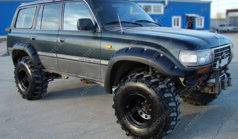 21 449 р. Расширители колёсных арок Toyota Land Cruiser 80 (130 мм) Fenders tlc-82  с доставкой в г. Майкоп