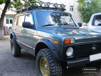 9 249 р. Расширители колёсных арок ВАЗ НИВА 2131 5D под нерезанные арки колёс Fenders ткн-2131с  с доставкой в г. Майкоп. Увеличить фотографию 1