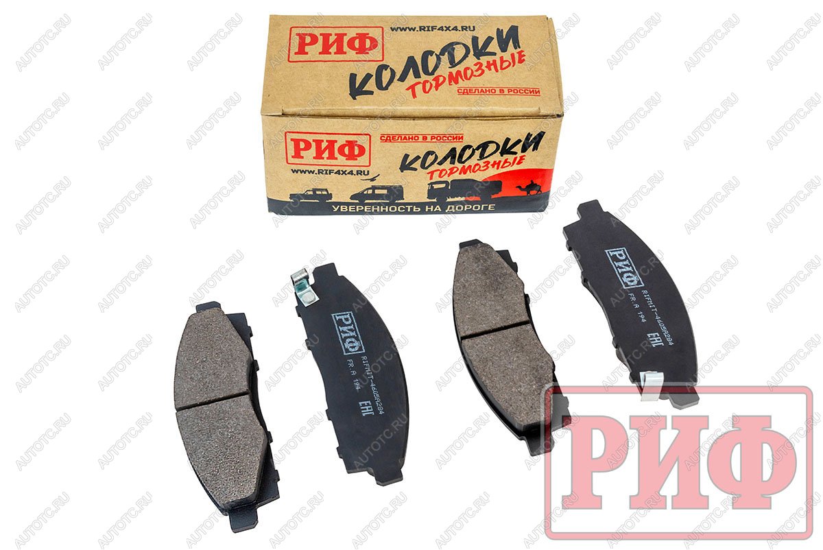 1 489 р. Колодки тормозные передние РИФ Mitsubishi L200 2005+, Pajero Sport 2008-2015 OEM 4605A284, 4605B233, 4605A198 РИФ rifmit-4605a284  с доставкой в г. Майкоп