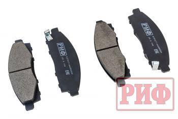 1 489 р. Колодки тормозные передние РИФ Mitsubishi L200 2005+, Pajero Sport 2008-2015 OEM 4605A284, 4605B233, 4605A198 РИФ rifmit-4605a284  с доставкой в г. Майкоп. Увеличить фотографию 4