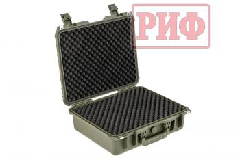 7 029 р. Кейс защитный ударопрочный РИФ 430х380х154 мм IP67, цвет Хаки РИФ wr-16kh  с доставкой в г. Майкоп. Увеличить фотографию 2