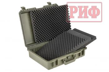 8 059 р. Кейс защитный ударопрочный РИФ 512х410х150 мм IP67, цвет Хаки РИФ wr-21kh  с доставкой в г. Майкоп. Увеличить фотографию 3