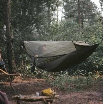 7 169 р. Гамак Naturehike, туристический, с москитной сеткой, коричневый Naturehike nh22dc004-sibr  с доставкой в г. Майкоп. Увеличить фотографию 3