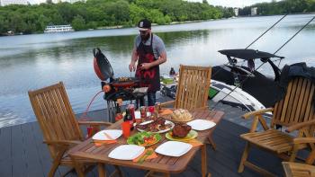 40 899 р. Гриль газовый O-GRILL 500MT bicolor черный-кремовый, с термометром (в комплекте адаптер тип А) O-GRILL 500mt_cream  с доставкой в г. Майкоп. Увеличить фотографию 23