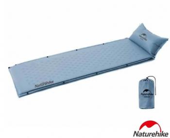 3 019 р. Коврик самонадувающийся с подушкой Naturehike, 185х60х2,5 см, синий Naturehike nh15q002-d-blsn  с доставкой в г. Майкоп. Увеличить фотографию 6