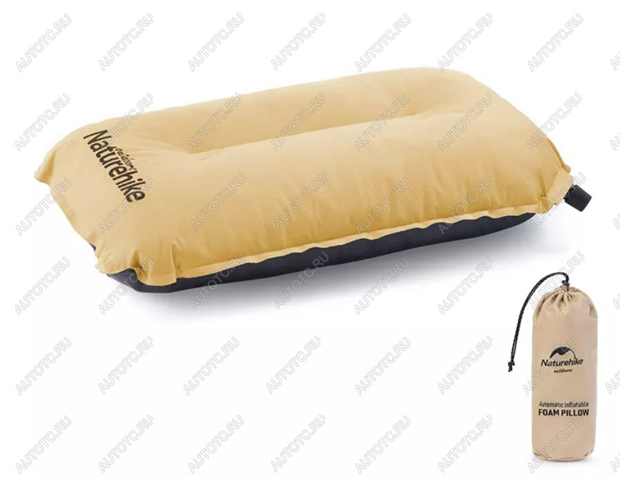 1 529 р. Подушка самонадувающаяся Naturehike 46х27х9,5 см, желтая Naturehike nh17a001-l-ye  с доставкой в г. Майкоп