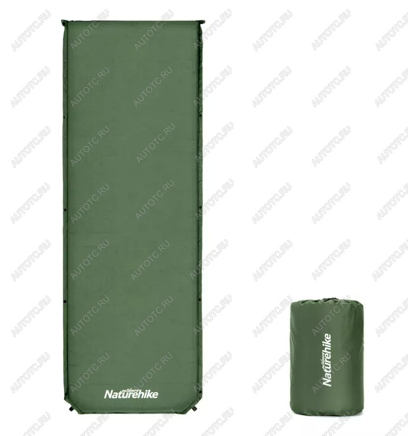 4 899 р. Коврик самонадувающийся Naturehike, 200х63х5 см, зеленый Naturehike nh20dz003-agr  с доставкой в г. Майкоп