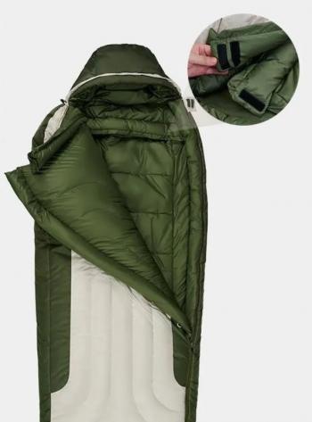 49 549 р. Мешок спальный Naturehike XR1500, 226х85 см, (правый) (ТК: -25C), бежево-зелёный Naturehike cnh22sd007-xr1500dgr  с доставкой в г. Майкоп. Увеличить фотографию 4