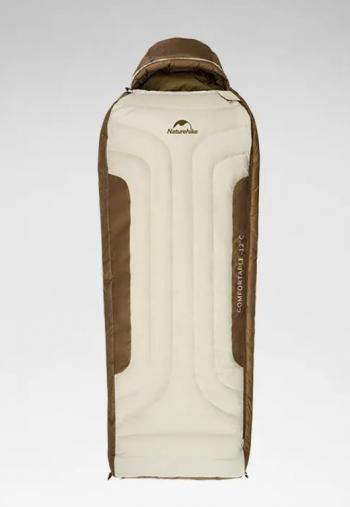 46 649 р. Мешок спальный Naturehike XR1500, 226х85 см, (правый) (ТК: -25C), бежево-коричневый Naturehike cnh22sd007-xr1500red  с доставкой в г. Майкоп. Увеличить фотографию 1