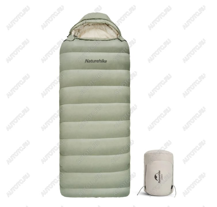 39 469 р. Мешок спальный Naturehike XS1000, 220х85 см, (правый) (ТК: -10C), зелёный Naturehike cnh22sd008-gr1000xs  с доставкой в г. Майкоп