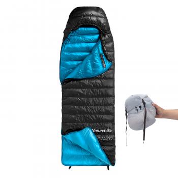 21 949 р. Мешок спальный Naturehike Ultralight CW400 L , 220х85 см, (правый) (ТК: +5C), черный Naturehike nh18c400-d-bll  с доставкой в г. Майкоп. Увеличить фотографию 3
