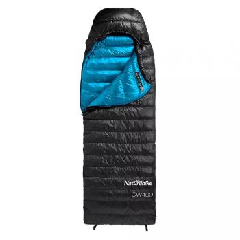 21 019 р. Мешок спальный Naturehike Ultralight CW400 M , 210х75 см, (правый) (ТК: +5C), черный Naturehike nh18c400-d-blm  с доставкой в г. Майкоп. Увеличить фотографию 1
