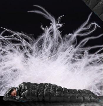 12 649 р. Мешок спальный Naturehike Ultralight CWZ400 M, 210х85 см, (правый) (ТК: +7C), черный Naturehike nh19w400-z-blm  с доставкой в г. Майкоп. Увеличить фотографию 5