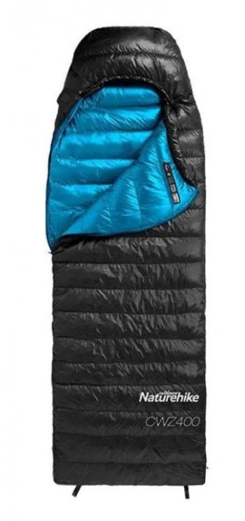 12 649 р. Мешок спальный Naturehike Ultralight CWZ400 M, 210х85 см, (правый) (ТК: +7C), черный Naturehike nh19w400-z-blm  с доставкой в г. Майкоп. Увеличить фотографию 1