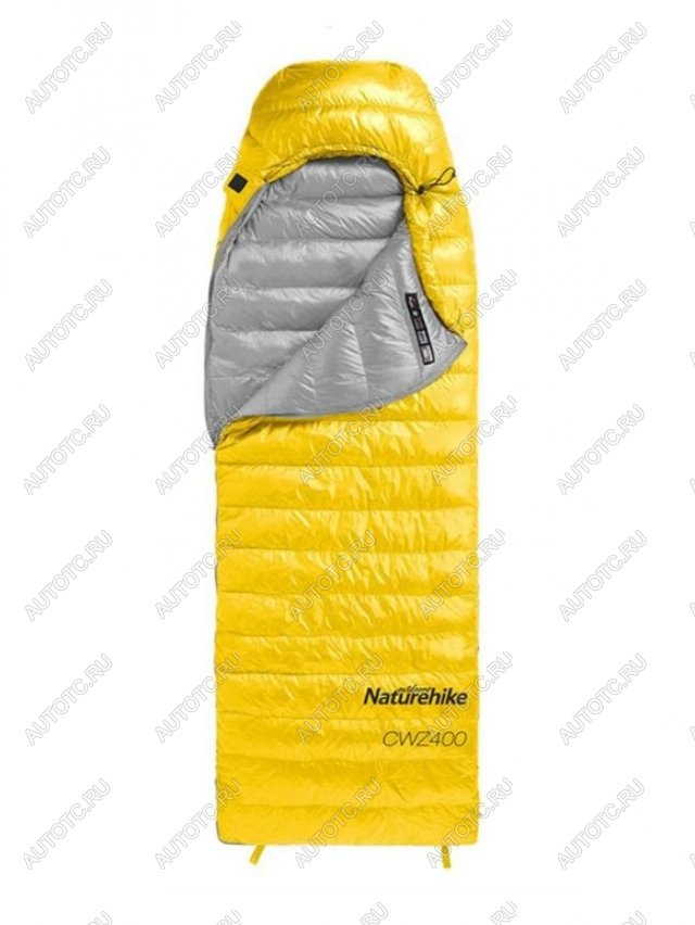 13 119 р. Мешок спальный Naturehike Ultralight CWZ400 L, 220х85 см, (правый) (ТК: +7C), желтый Naturehike nh19w400-z-yel  с доставкой в г. Майкоп