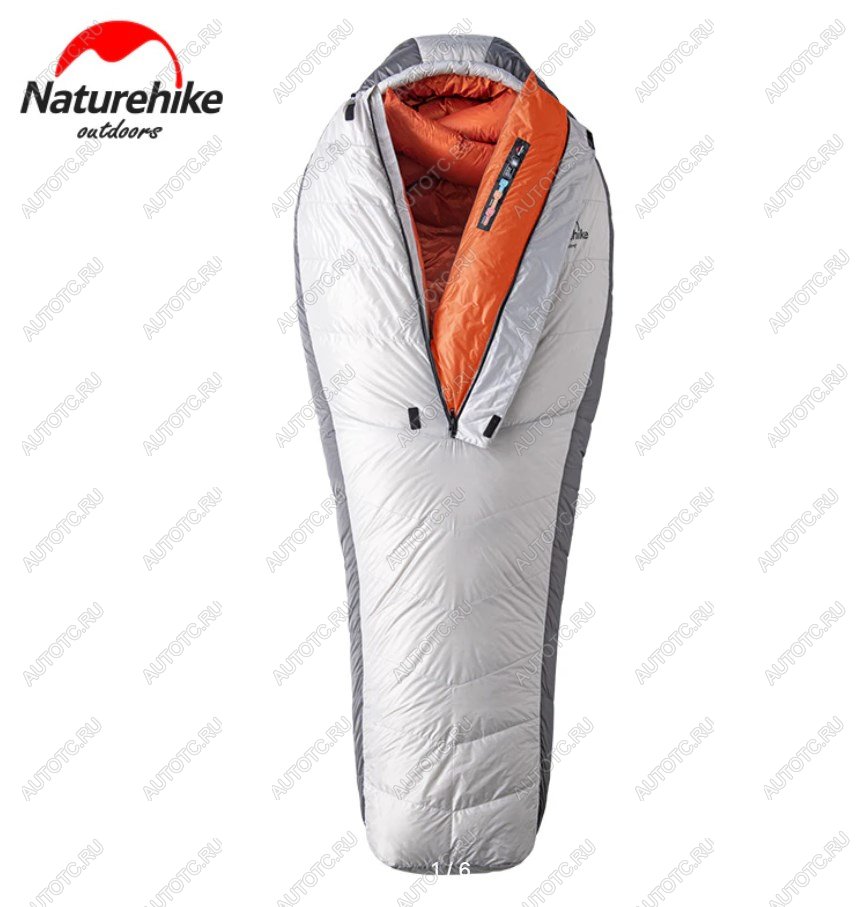 65 569 р. Мешок спальный Naturehike Arctic-17, 200х75 см, (ТК: -17C), серебристый Naturehike nh19yd005-sil1000g  с доставкой в г. Майкоп