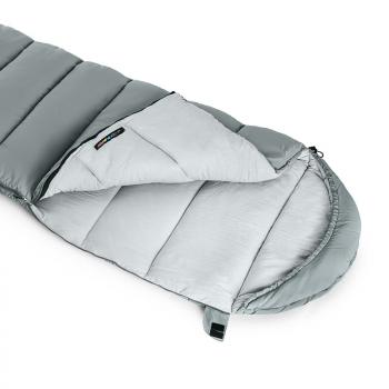 4 399 р. Мешок спальный Naturehike Envelope M180, (190+30)х80 см, (левый) (ТК: +12C), серый Naturehike nh20msd02-gm180-l  с доставкой в г. Майкоп. Увеличить фотографию 4