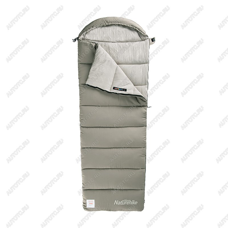 4 859 р. Мешок спальный Naturehike Envelope M300, (190+30)х80 см, (левый) (ТК: +6C), зеленый Naturehike nh20msd02-grm300-l  с доставкой в г. Майкоп