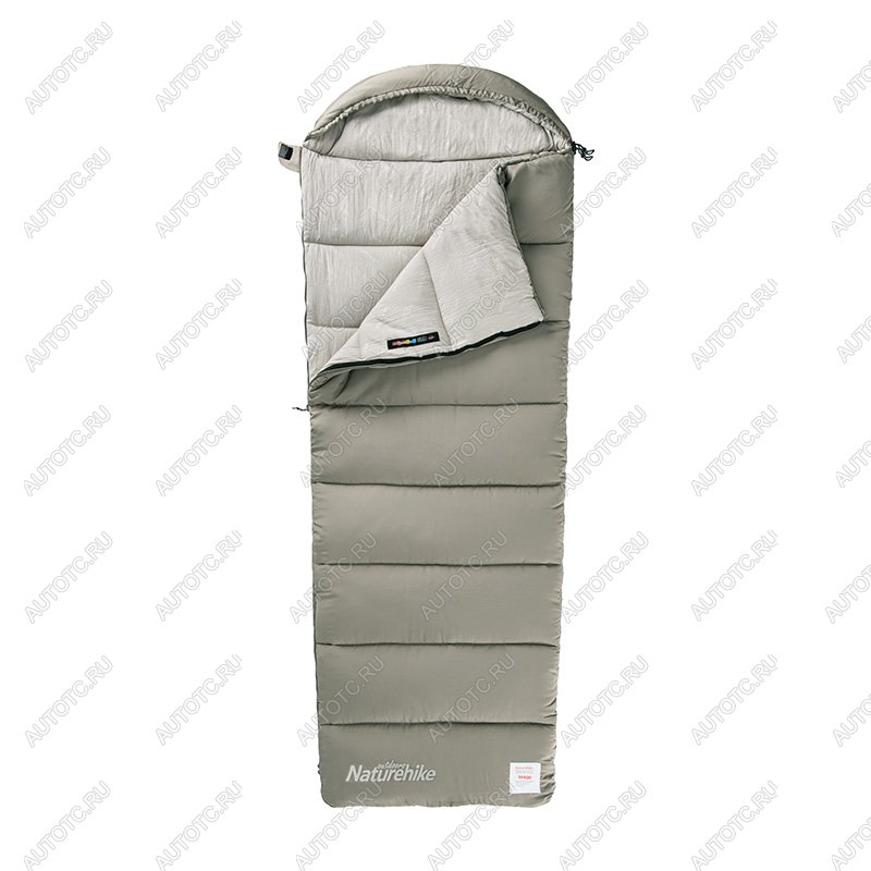 5 229 р. Мешок спальный Naturehike Envelope M400, (190+30)х80 см, (правый) (ТК: +1C), зеленый Naturehike nh20msd02-grm400  с доставкой в г. Майкоп