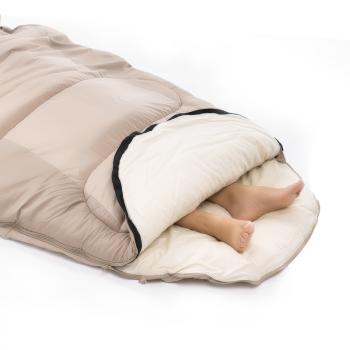 11 359 р. Мешок спальный Naturehike Oval PS300, 220х95 см, (правый) (ТК: +4C), бежевый Naturehike nh20msd03-ps300cr  с доставкой в г. Майкоп. Увеличить фотографию 3