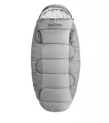 11 359 р. Мешок спальный Naturehike Oval PS300, 220х95 см, (правый) (ТК: +4C), серый Naturehike nh20msd03-ps300g  с доставкой в г. Майкоп. Увеличить фотографию 1
