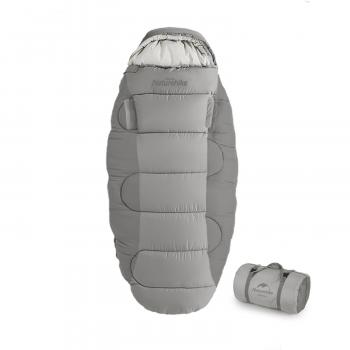 11 789 р. Мешок спальный Naturehike Oval PS400, 220х95 см, (правый) (ТК: 0C), серый Naturehike nh20msd03-ps400g  с доставкой в г. Майкоп. Увеличить фотографию 2