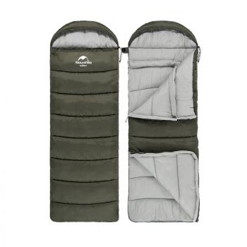 4 559 р. Мешок спальный Naturehike U350, (190х30)х75 см, (правый) (ТК: +1C), темно-зеленый Naturehike nh20msd07-agru350  с доставкой в г. Майкоп. Увеличить фотографию 3