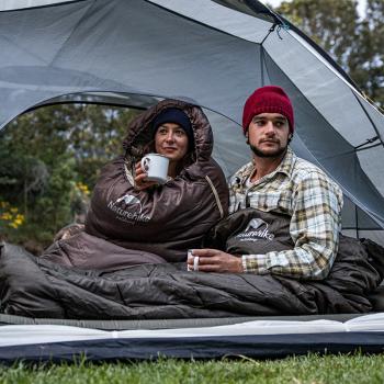 4 269 р. Мешок спальный Naturehike U350, (190х30)х75 см, (левый) (ТК: +1C), темно-зеленый Naturehike nh20msd07-agru350-l  с доставкой в г. Майкоп. Увеличить фотографию 13