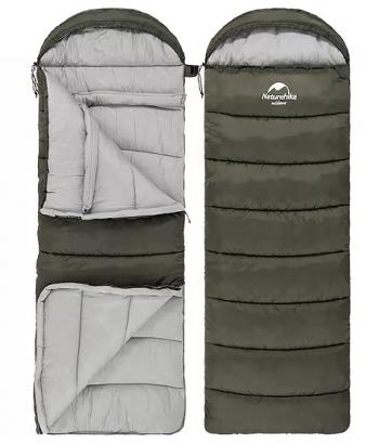 4 269 р. Мешок спальный Naturehike U350, (190х30)х75 см, (левый) (ТК: +1C), темно-зеленый Naturehike nh20msd07-agru350-l  с доставкой в г. Майкоп. Увеличить фотографию 8