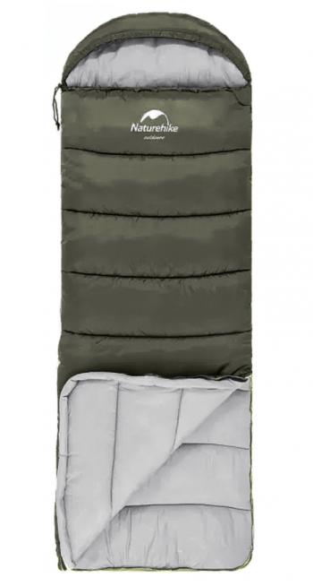 4 269 р. Мешок спальный Naturehike U350, (190х30)х75 см, (левый) (ТК: +1C), темно-зеленый Naturehike nh20msd07-agru350-l  с доставкой в г. Майкоп. Увеличить фотографию 5