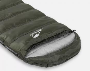 4 269 р. Мешок спальный Naturehike U350, (190х30)х75 см, (левый) (ТК: +1C), темно-зеленый Naturehike nh20msd07-agru350-l  с доставкой в г. Майкоп. Увеличить фотографию 4