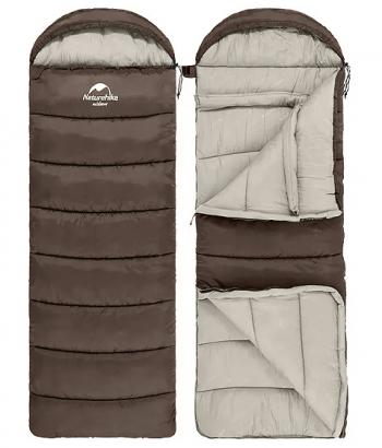 3 569 р. Мешок спальный Naturehike U150, 220х75 см, (ТК: +11C), правый, коричневый Naturehike nh20msd07-g150  с доставкой в г. Майкоп. Увеличить фотографию 9