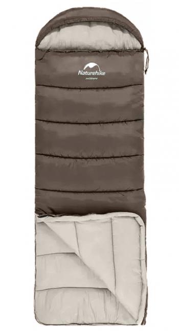 4 289 р. Мешок спальный Naturehike U250, (190х30)х75 см, (правый) (ТК: +6C), коричневый Naturehike nh20msd07-gre250  с доставкой в г. Майкоп. Увеличить фотографию 2