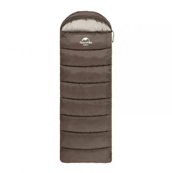 4 289 р. Мешок спальный Naturehike U250, (190х30)х75 см, (правый) (ТК: +6C), коричневый Naturehike nh20msd07-gre250  с доставкой в г. Майкоп. Увеличить фотографию 1