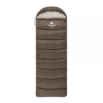 4 009 р. Мешок спальный Naturehike U250, (190х30)х75 см, (левый) (ТК: +6C), коричневый Naturehike nh20msd07-gre250-l  с доставкой в г. Майкоп. Увеличить фотографию 1