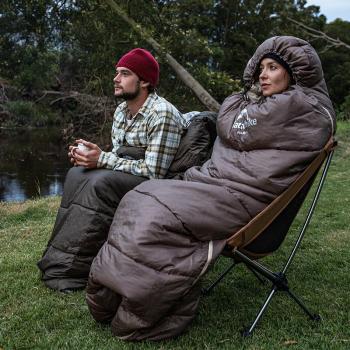 4 269 р. Мешок спальный Naturehike U350, (190х30)х75 см, (левый) (ТК: +1C), коричневый Naturehike nh20msd07-gu350-l  с доставкой в г. Майкоп. Увеличить фотографию 9