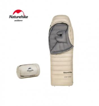 58 109 р. Мешок спальный Naturehike CW1000, 220х80 см, (правый) (ТК: -5C), бежевый Naturehike nh22yd002-kh1000g  с доставкой в г. Майкоп. Увеличить фотографию 1