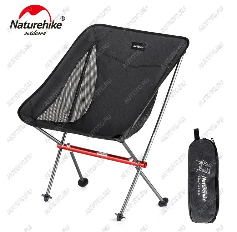 4 089 р. Кресло туристическое Naturehike YL05 складное, черное, до 150 кг Naturehike nh18y050-z-bl  с доставкой в г. Майкоп