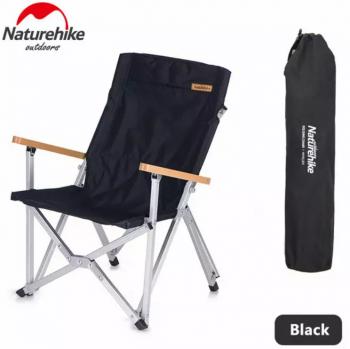 6 449 р. Кресло туристическое Naturehike, складное черное, до 120 кг Naturehike nh19jj004-bl  с доставкой в г. Майкоп. Увеличить фотографию 1