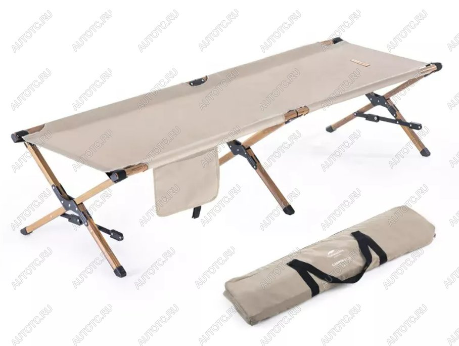 9 599 р. Раскладушка Naturehike XJC03 196х64х43 см, до 150 кг, хаки Naturehike nh19x003-c-khwg  с доставкой в г. Майкоп
