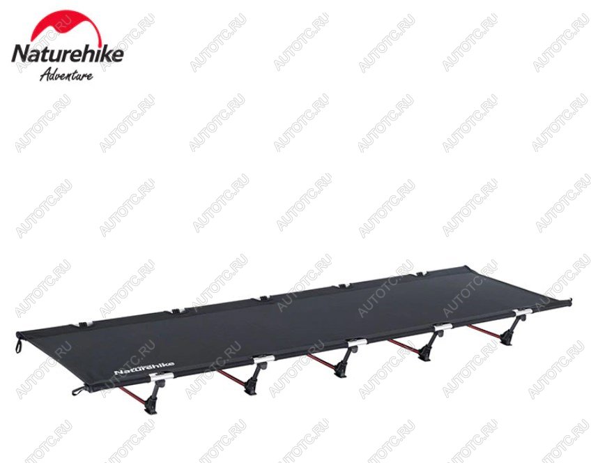 9 339 р. Раскладушка Naturehike XJC05, 190х65х15 см, до 150 кг, черная Naturehike nh20jj001-bl  с доставкой в г. Майкоп