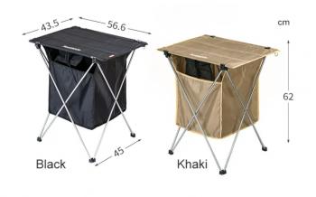3 639 р. Стол туристический Naturehike алюминиевый, складной, 56,5х45х62 см, с сумкой для посуды, черный Naturehike nh19jj084-bl  с доставкой в г. Майкоп. Увеличить фотографию 4