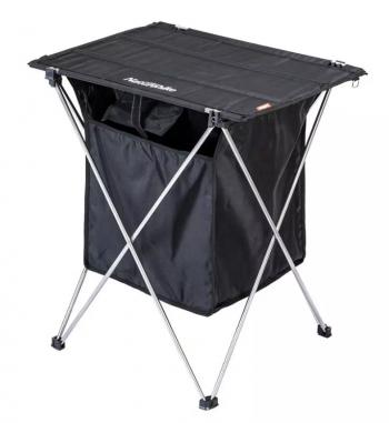 3 639 р. Стол туристический Naturehike алюминиевый, складной, 56,5х45х62 см, с сумкой для посуды, черный Naturehike nh19jj084-bl  с доставкой в г. Майкоп. Увеличить фотографию 1