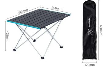 4 309 р. Стол туристический Naturehike складной, 68х46х40,5 см, серый Naturehike nh19z008-z-g  с доставкой в г. Майкоп. Увеличить фотографию 2