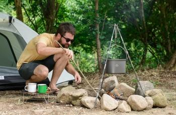 2 249 р. Тренога Naturehike для котелка Naturehike nh17s00s-g-sl  с доставкой в г. Майкоп. Увеличить фотографию 4