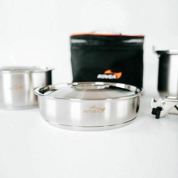 18 499 р. Набор посуды Kovea KOVEA TRIPLE STAINLESS COOKWARE-L KOVEA kcw-1901  с доставкой в г. Майкоп. Увеличить фотографию 4