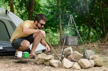 2 419 р. Котелок туристический Naturehike 4 л. Naturehike nh17d021-g-g  с доставкой в г. Майкоп. Увеличить фотографию 7
