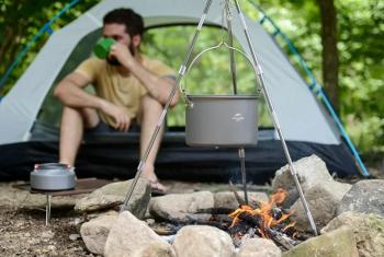 2 419 р. Котелок туристический Naturehike 4 л. Naturehike nh17d021-g-g  с доставкой в г. Майкоп. Увеличить фотографию 8