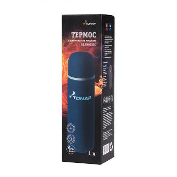 2 149 р. Термос ТОНАР 1000 мл. с ситечком, синий, в чехле ТОНАР hs.tm-033c  с доставкой в г. Майкоп. Увеличить фотографию 10